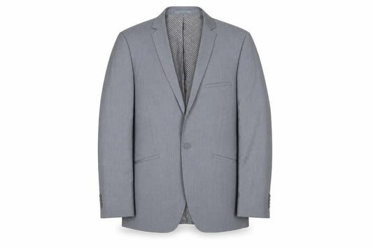 Lambretta Mens Grey Polyester Jacket Suit Jacket Size 40 Regular