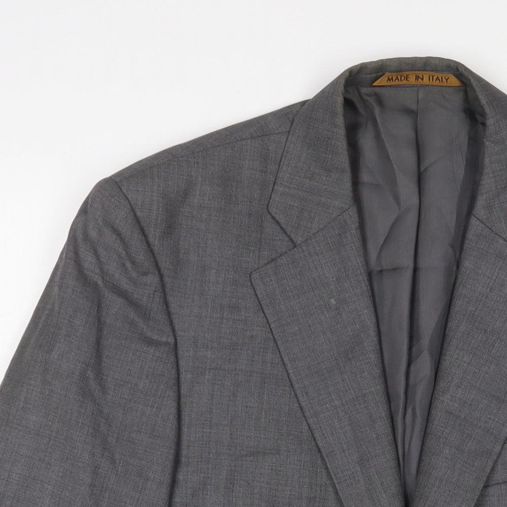 Marks and Spencer Mens Grey Wool Jacket Suit Jacket Size 38 Regular