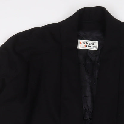 Richard Stump Womens Black Jacket Size 16 Button - Open
