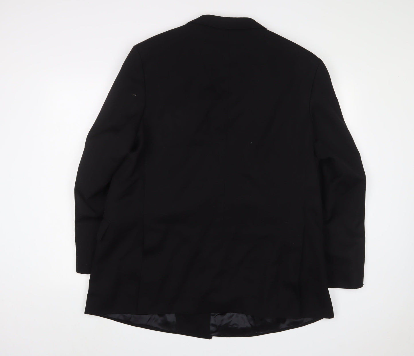 Carl Stuart Mens Black Polyester Jacket Suit Jacket Size 44 Regular
