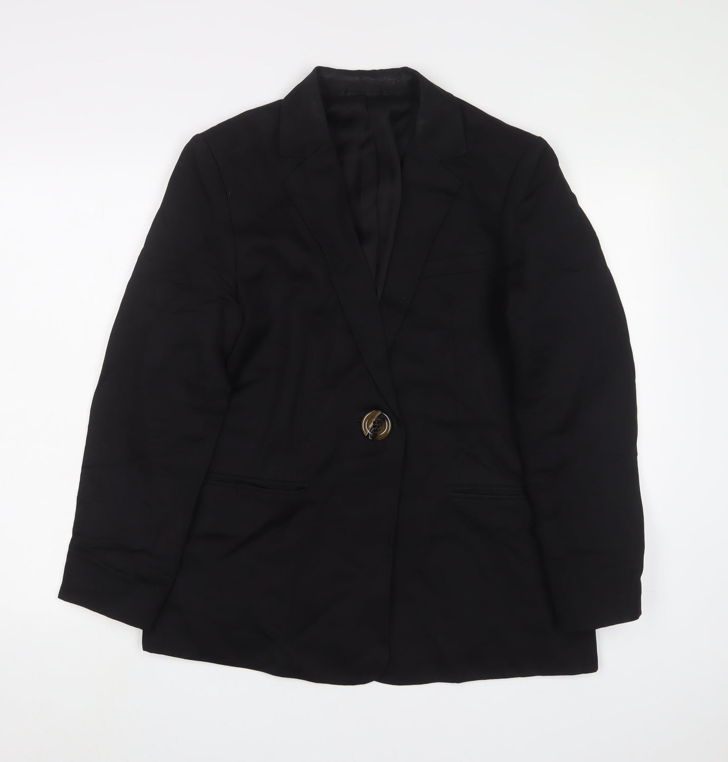 & Other Stories Womens Black Jacket Blazer Size 12 Button