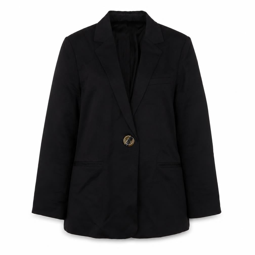 & Other Stories Womens Black Jacket Blazer Size 12 Button