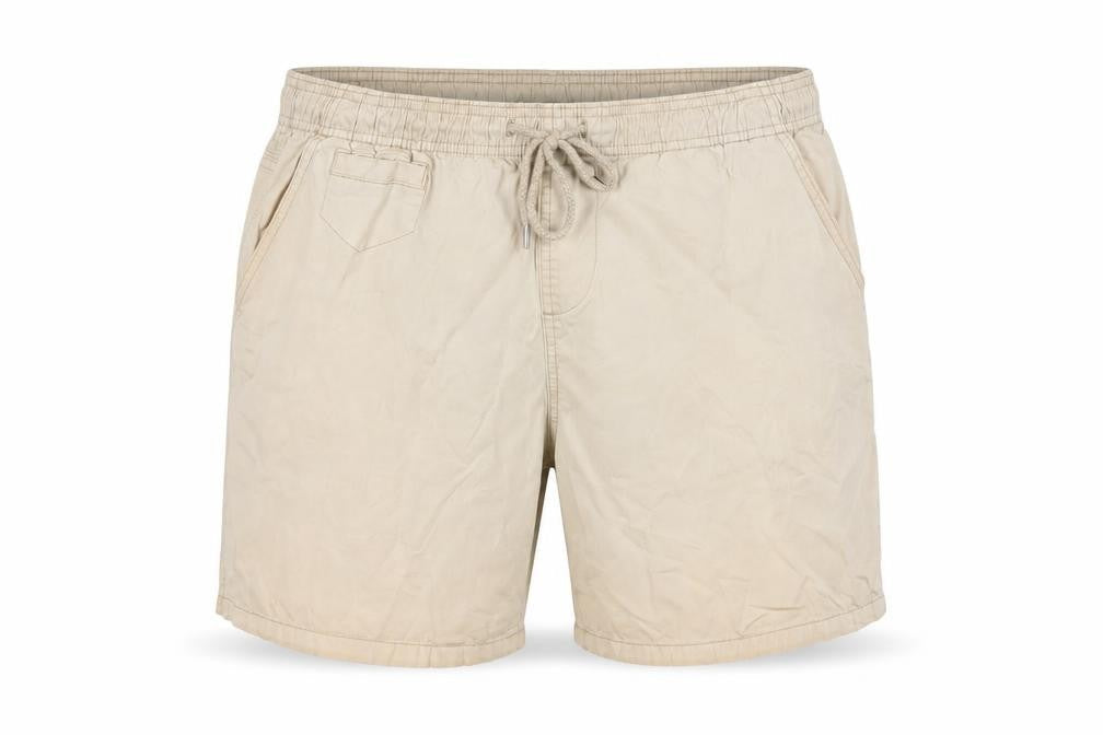 Brave Soul Mens Beige Cotton Bermuda Shorts Size L Regular Drawstring - Elasticated waist