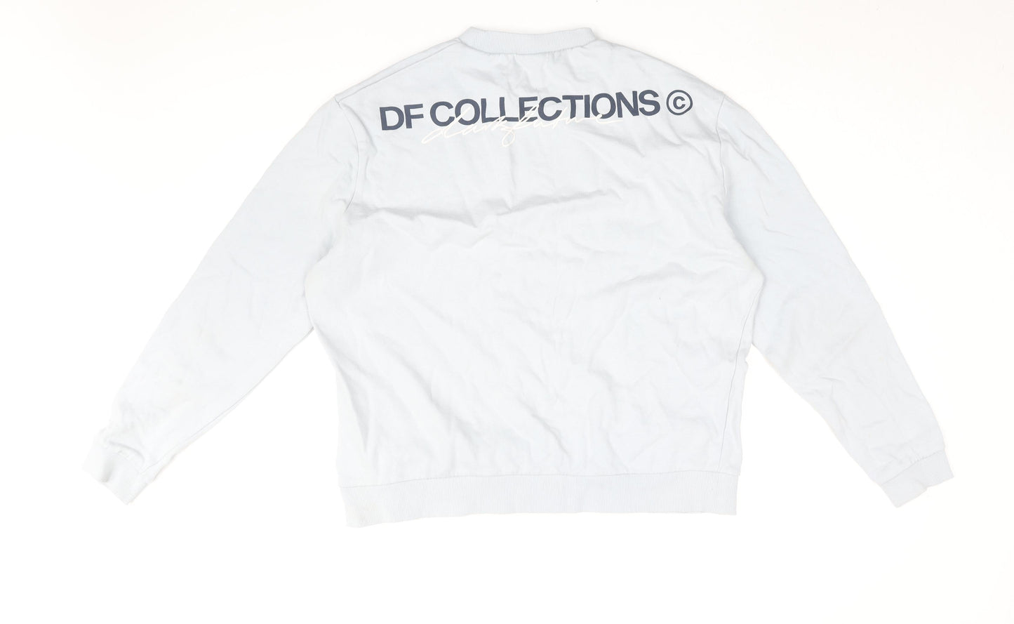 ASOS Womens Blue Cotton Pullover Sweatshirt Size L Pullover - DF Collections