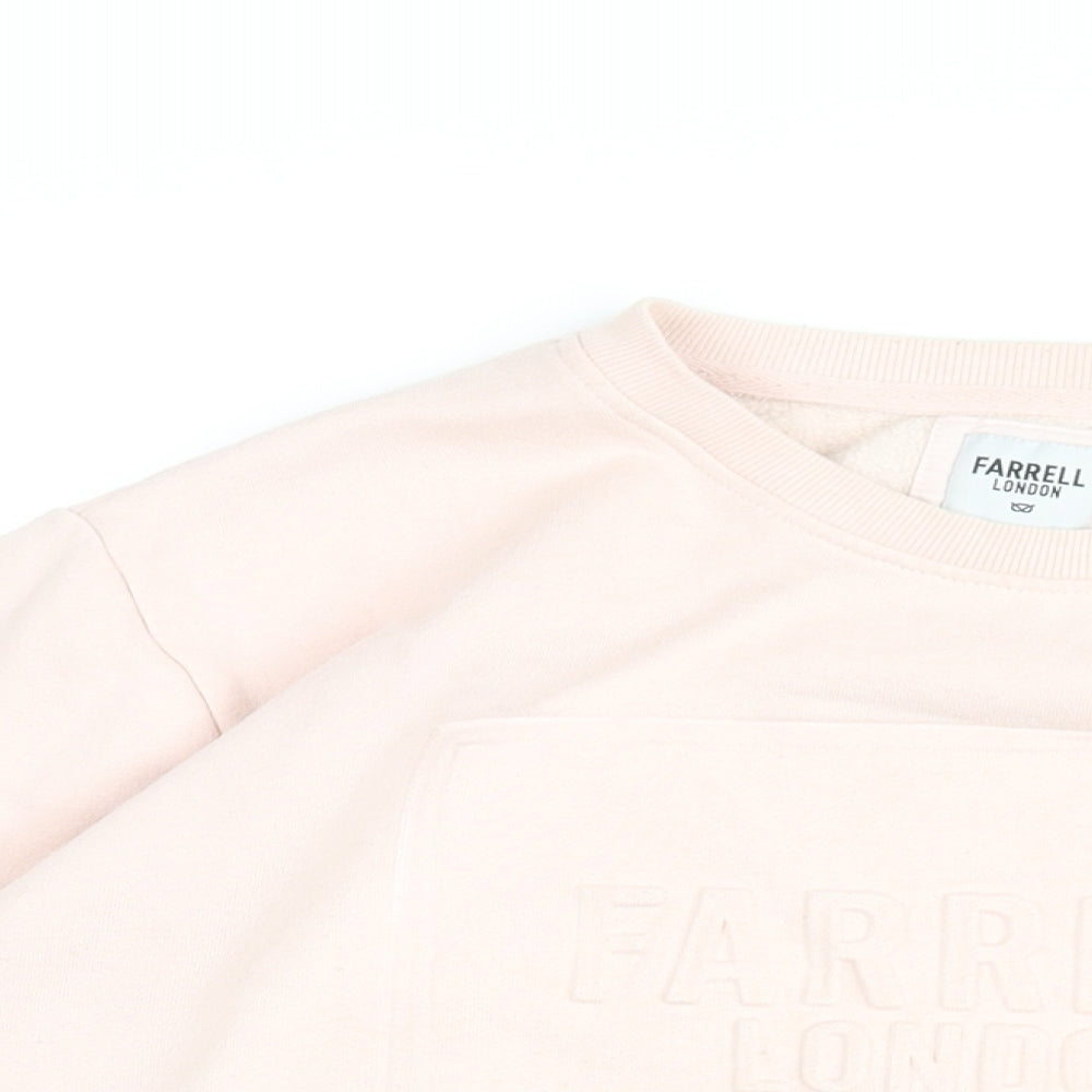 Farrell Womens Pink Cotton Pullover Sweatshirt Size XL Pullover - Farrell London