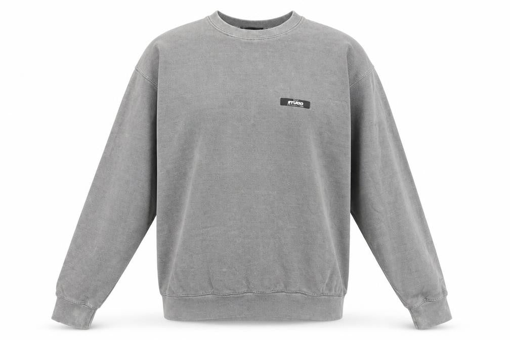 PRETTYLITTLETHING Womens Grey Cotton Pullover Sweatshirt Size S Pullover