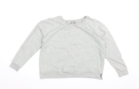 ASOS Womens Grey Cotton Pullover Sweatshirt Size 8 Pullover