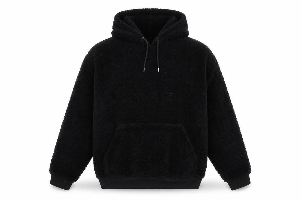 ASOS Mens Black Polyester Pullover Hoodie Size M