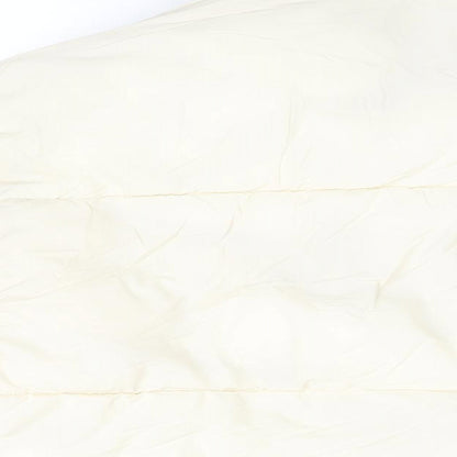 Topshop Womens Ivory Puffer Jacket Coat Size 8 Zip