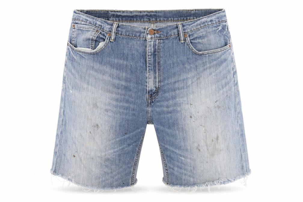 Levi's Mens Blue Cotton Bermuda Shorts Size 36 in L10 in Regular Zip