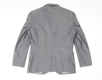 Next Mens Grey Wool Jacket Suit Jacket Size 40 Regular
