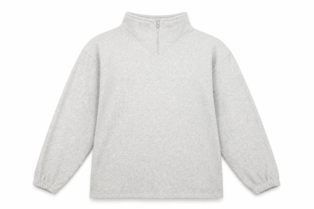Hawkshead Womens Grey Polyester Pullover Sweatshirt Size 2XL Zip