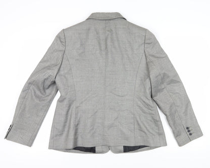 Planet Women’s Grey Blazer Size 14 Viscose Wool