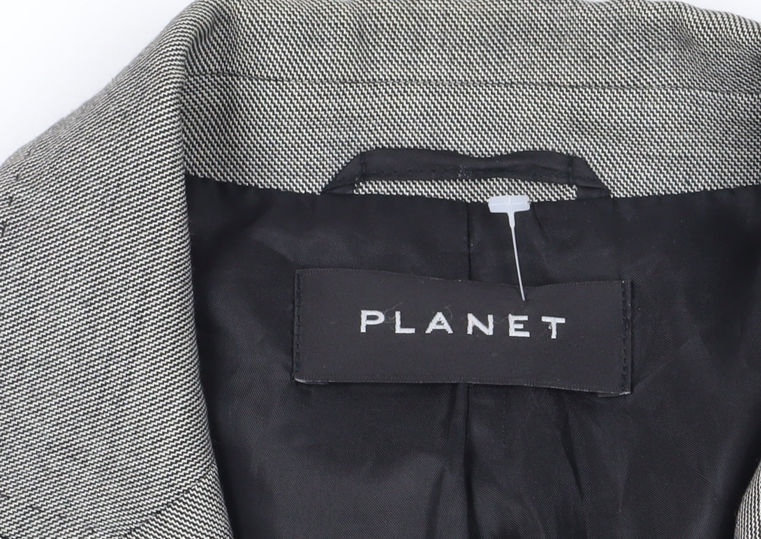 Planet Women’s Grey Blazer Size 14 Viscose Wool