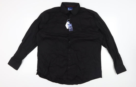 Meyer & Meyer Men's Black 3XL Regular Fit Shirt