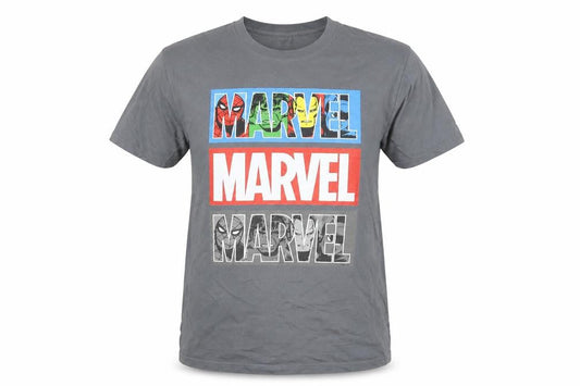 Disney Marvel Grey Graphic T-Shirt - Unisex Adults S
