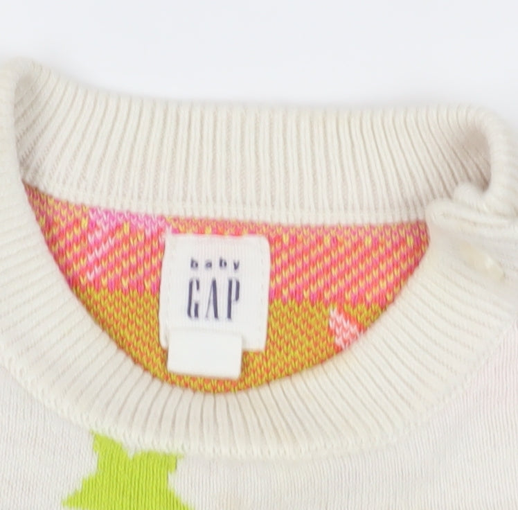 Gap Unisex Baby Multicoloured Star Jumper 12-18M Pullover