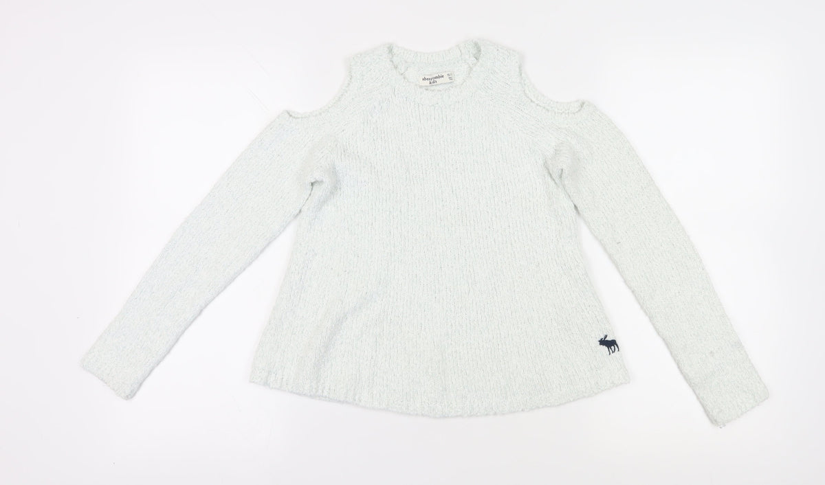 Abercrombie & Fitch Kids White Girls Pullover Jumper 11-12 Years