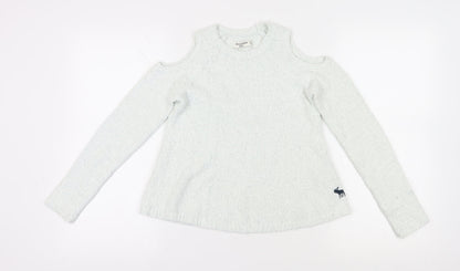 Abercrombie & Fitch Kids White Girls Pullover Jumper 11-12 Years