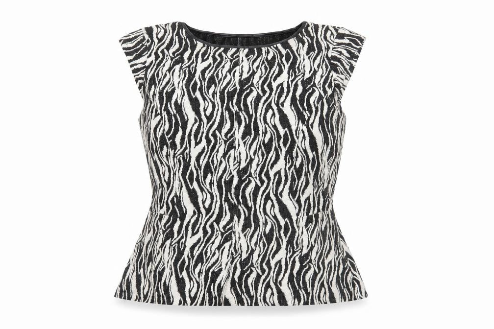 Oasis Women's Animal Print Blouse L Multicoloured