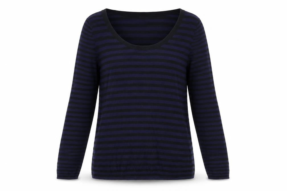 Gap Women's Black Striped Pullover Jumper M