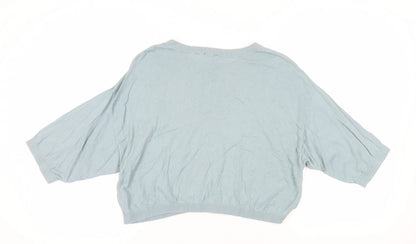 Gap Women's Blue Relaxed Pullover Jumper - Medium