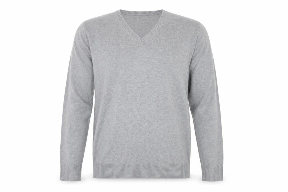 Armani Exchange Men's Grey V-Neck Pullover Jumper M