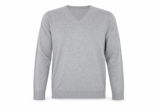 Armani Exchange Men's Grey V-Neck Pullover Jumper M