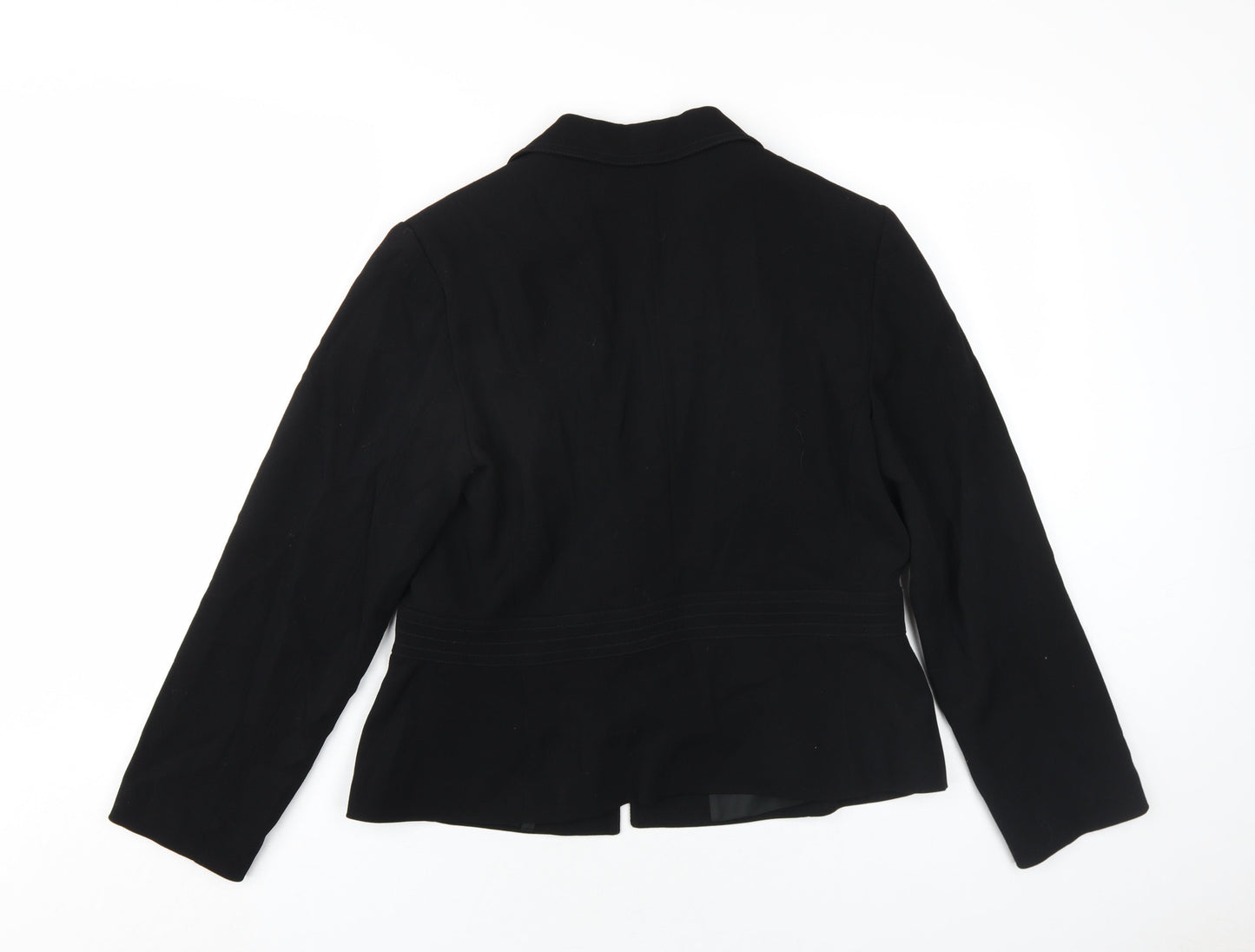 Gerard Darel Womens Black Wool Jacket Blazer Size 14