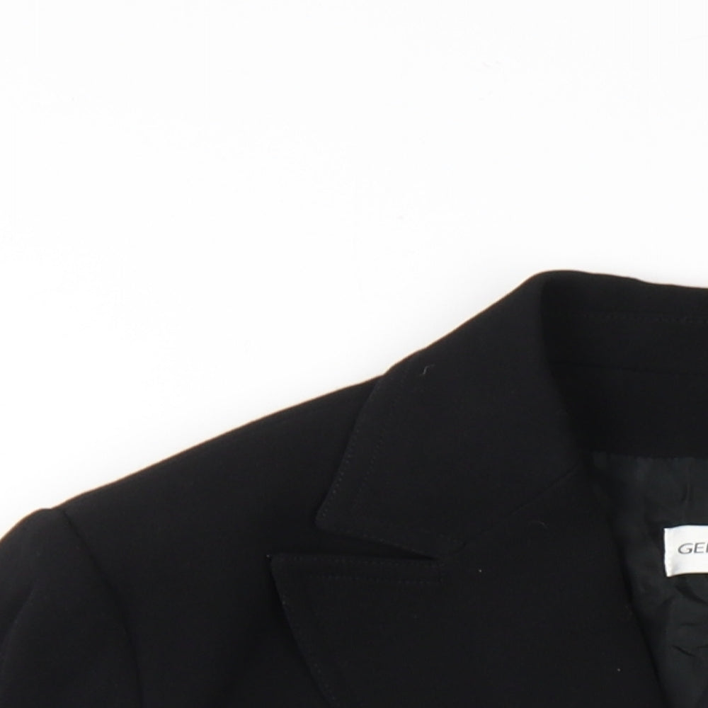 Gerard Darel Womens Black Wool Jacket Blazer Size 14