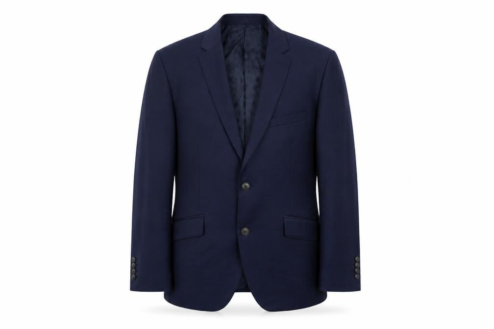 Marks & Spencer Mens Blue Wool Jacket Blazer Size 40 Regular