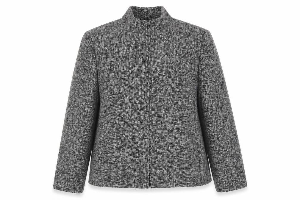 AMARANTO Womens Grey Jacket Coat Size 20 Zip
