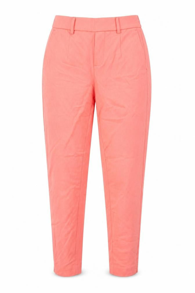 Object Womens Pink Polyester Trousers Size 6 L28 in Regular