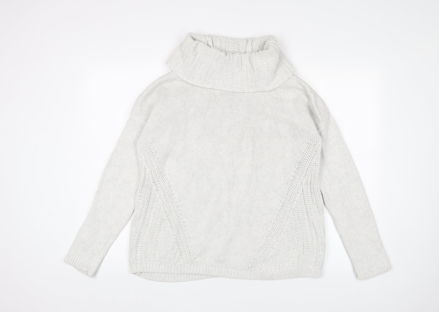 Rachel Zoe Women's White Cowl Neck Pullover Size L