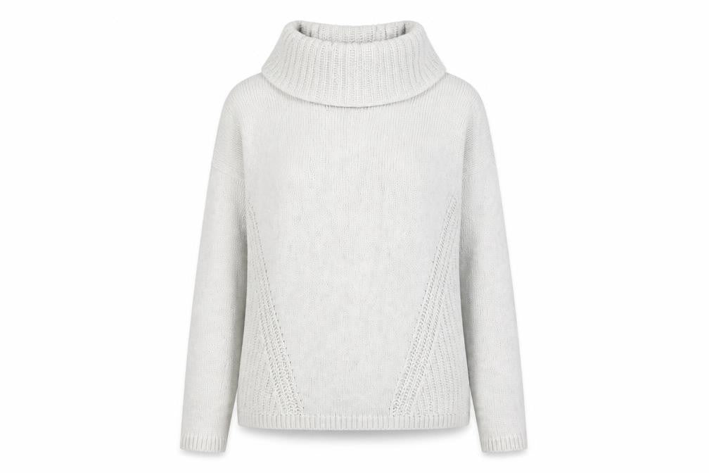 Rachel Zoe Women's White Cowl Neck Pullover Size L
