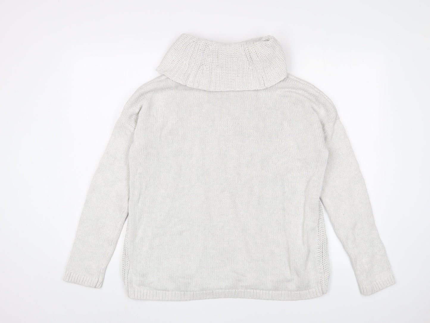 Rachel Zoe Women's White Cowl Neck Pullover Size L