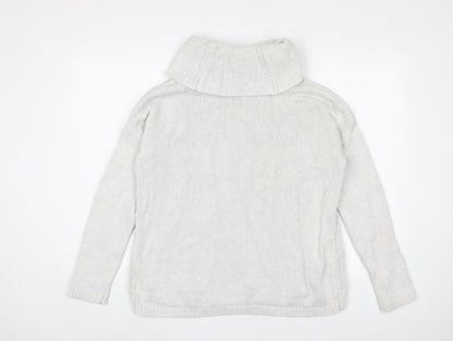 Rachel Zoe Women's White Cowl Neck Pullover Size L