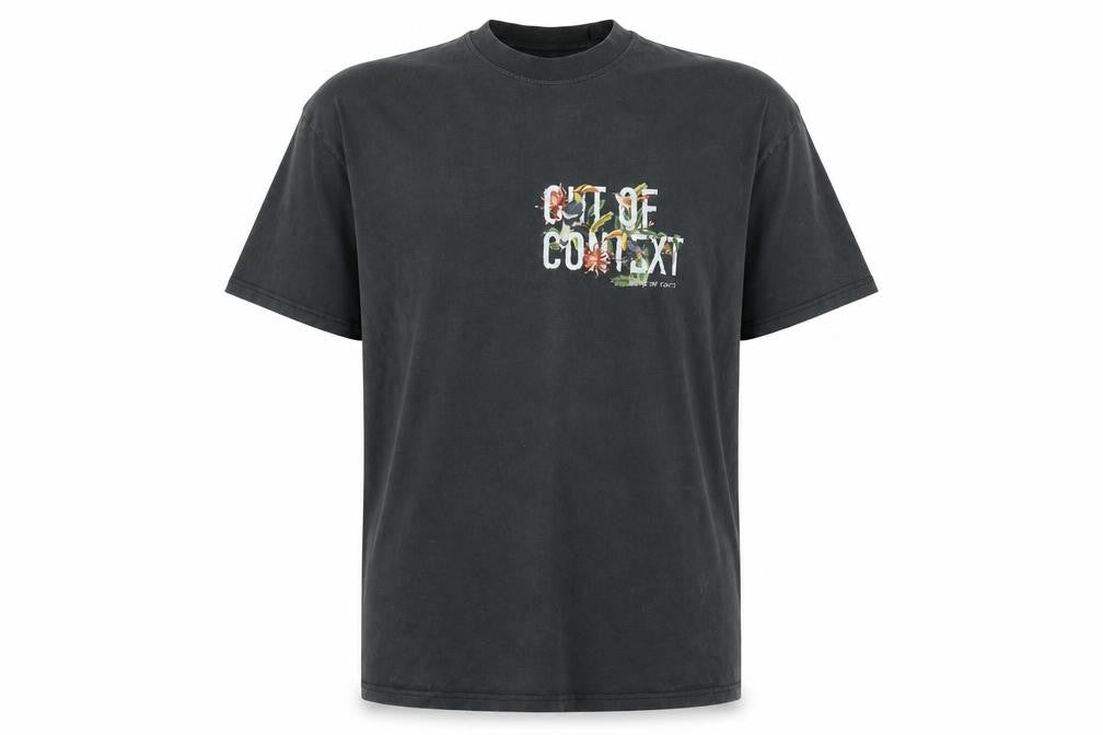 Out of Context Men's Black M Floral Graphic T-Shirt