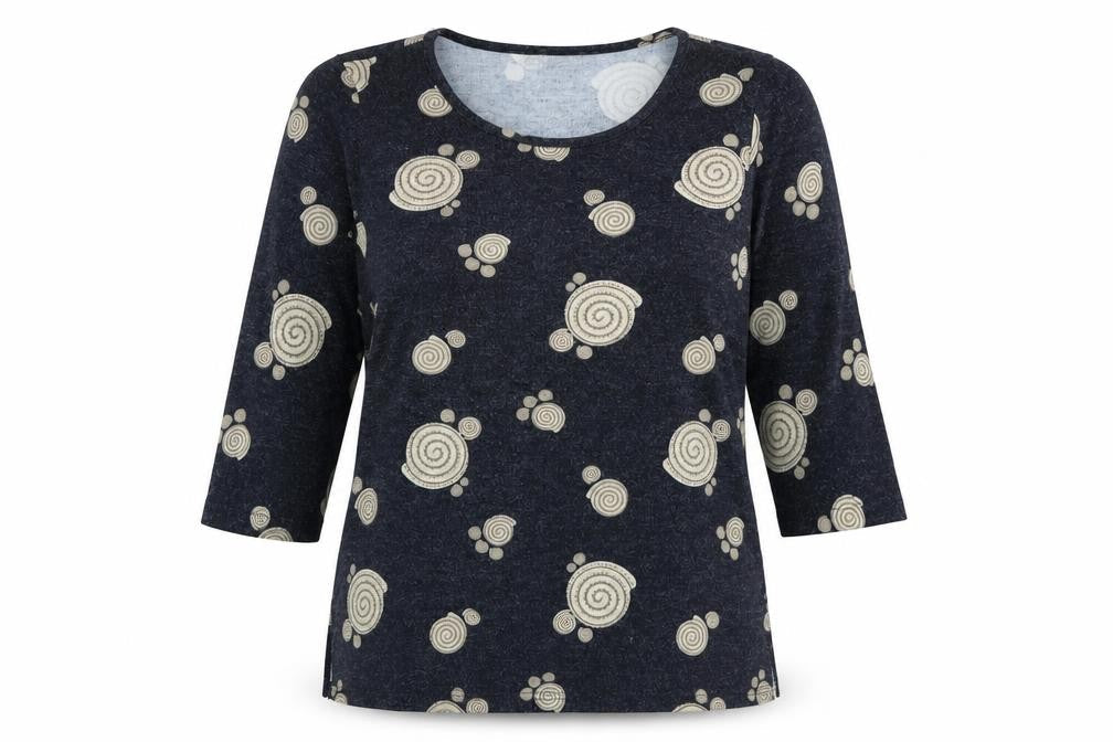 Just Elegance Women's Geometric T-Shirt L Multicoloured