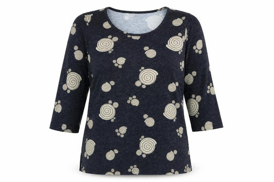Just Elegance Women's Geometric T-Shirt L Multicoloured
