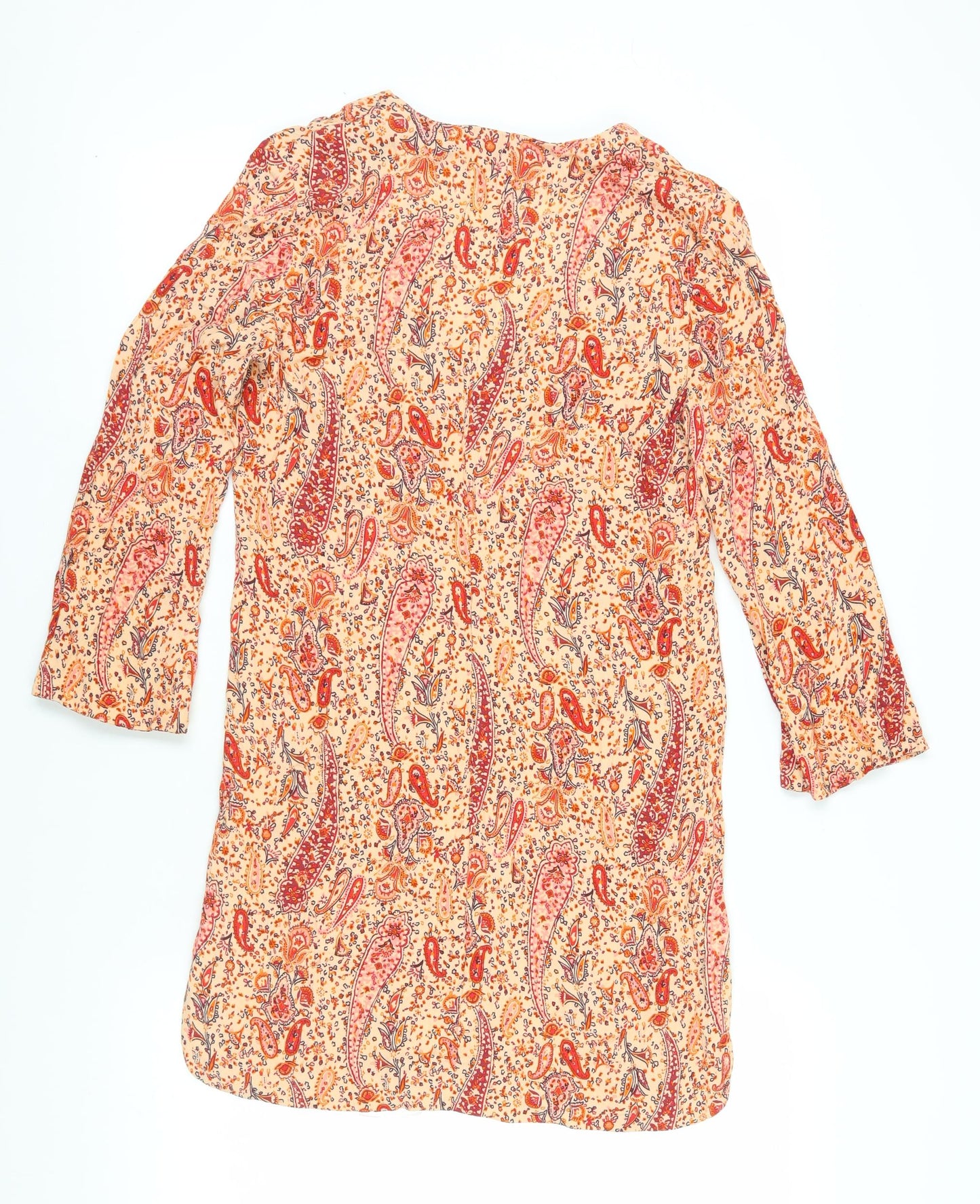 Zara Woman Paisley Shift Dress, Women's Size 8, Multicoloured