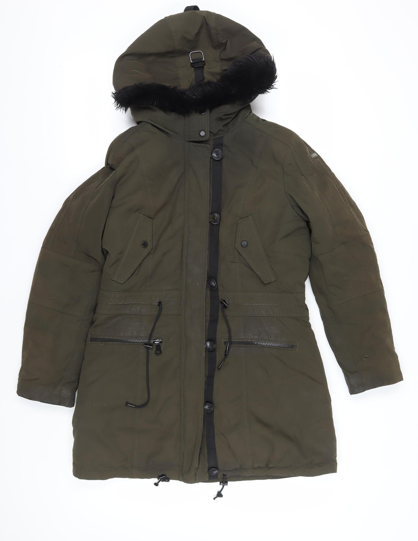 Marc New York Women's Green Parka Coat S