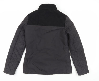 Jack Wills Women's Black Quilted Jacket, Size 6
