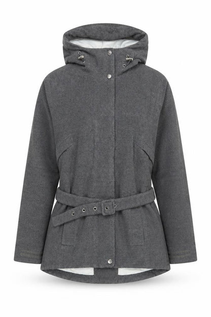 Tenson Women's Grey Parka Jacket Waterproof Size 6