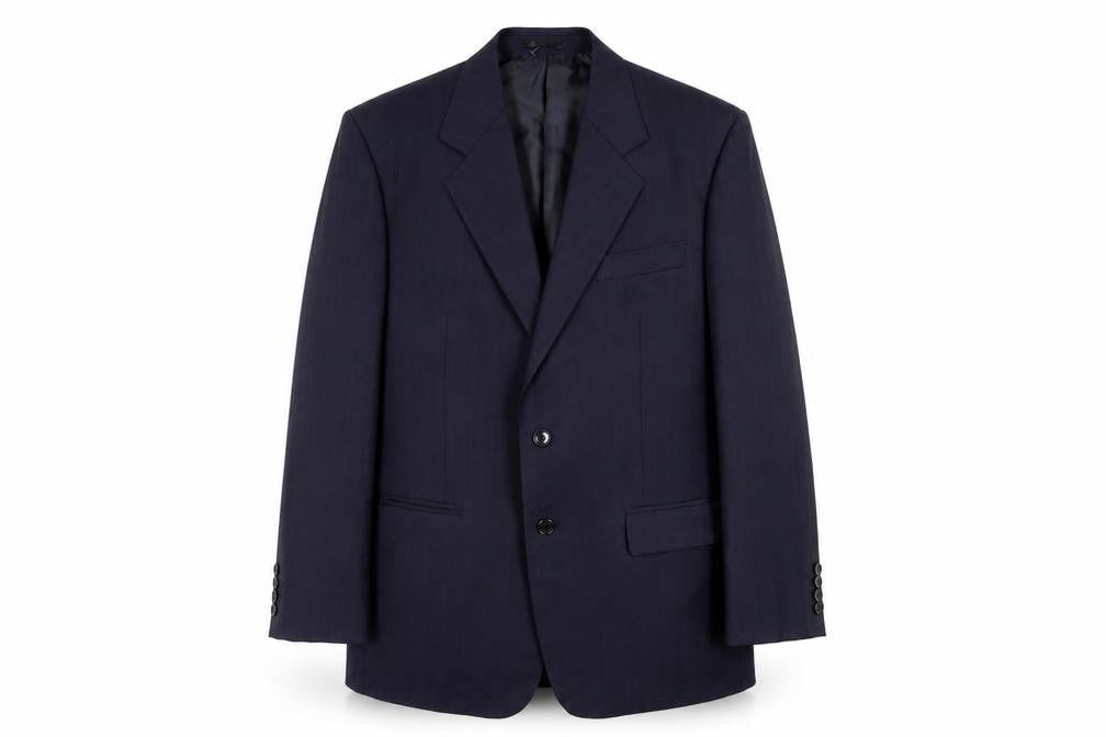 Moorcroft Men's Blue Striped Blazer - Size 42