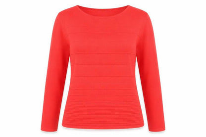 Dixie Women's Red Round Neck Pullover Jumper Size M