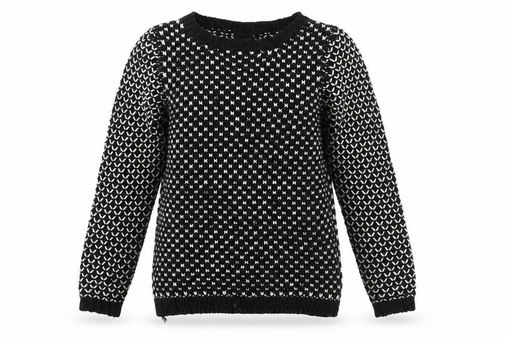 Sweewë Women's Black Chunky Pullover Jumper S/M