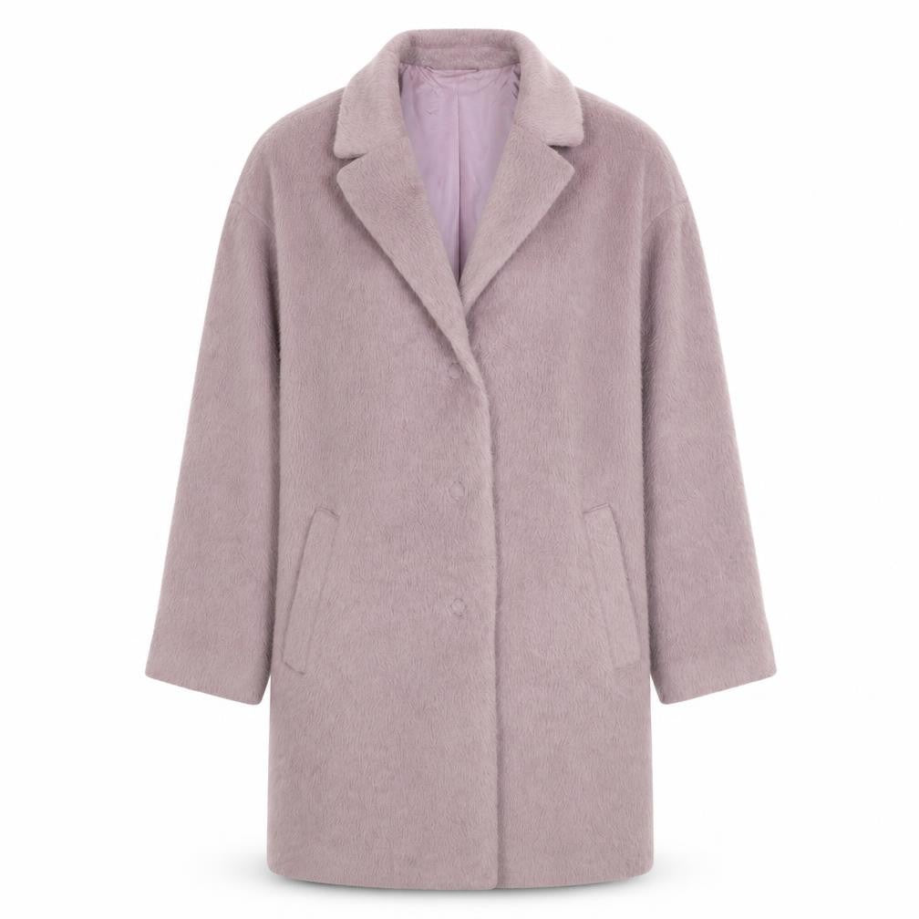 Great Plains Women's Purple Wool Blend Overcoat XS