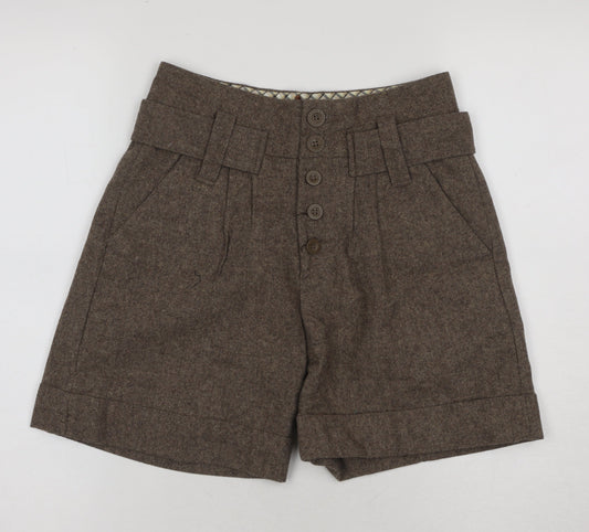 Pepe Jeans Womens Brown Chino Shorts, Size 26