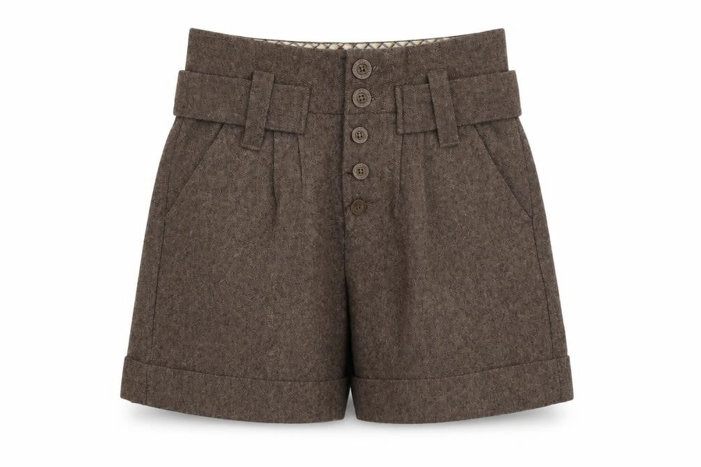 Pepe Jeans Womens Brown Chino Shorts, Size 26